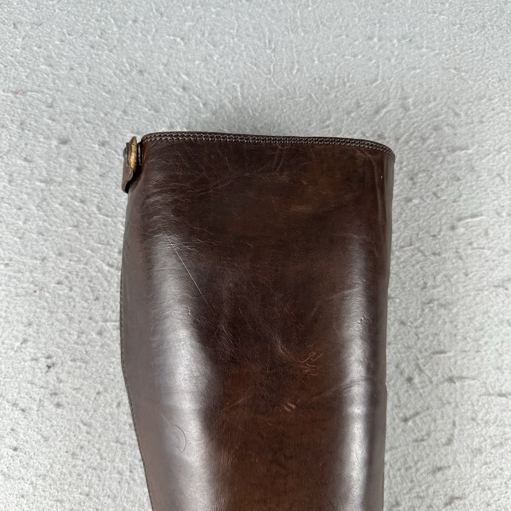 Frye Melissa Button Back Zip Leather Riding Boots Brown Sz. 8 B Womens - Picture 5 of 16